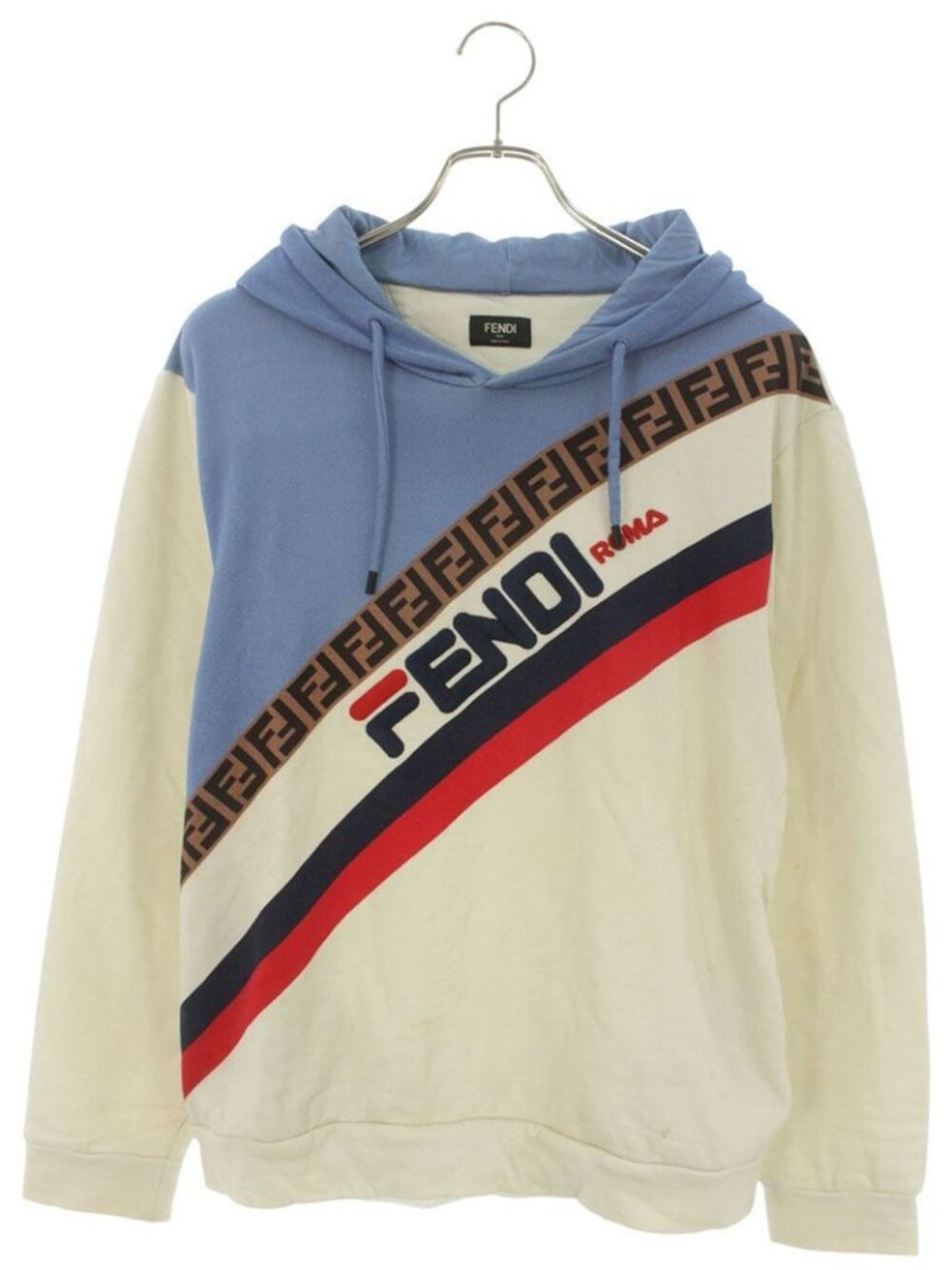 Fendi Fila Front Logo Hoodie